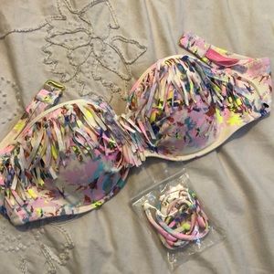 Watercolor printed Victoria’s Secret bikini top